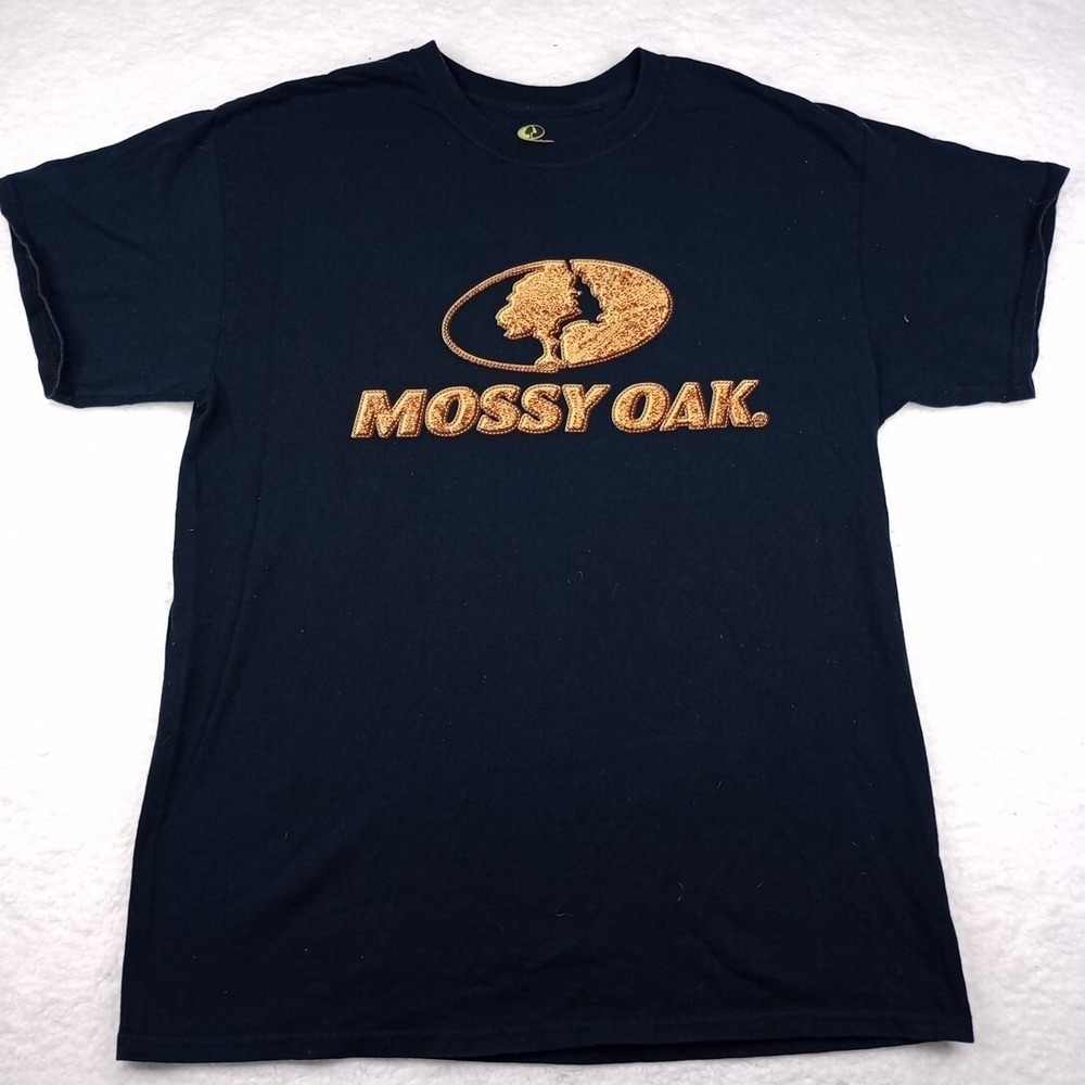 Mossy Oak Men's Raised Lettering ‎ Soft T-Shirt Size Large